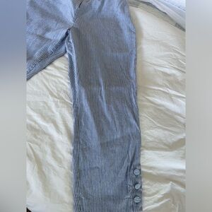 J Jill Linen Stretch Pants Hem Details XL